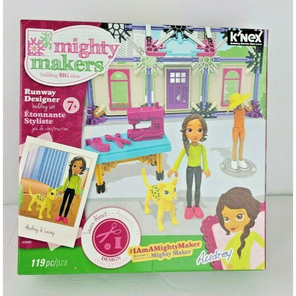 KNEX Mighty Makers Runway Designer Building Set 119 Pieces New